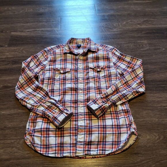 GAP Classic Fit Flannel Long Sleeve Button Up Mens Size Medium - Picture 1 of 6